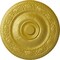 Ekena Millwork Neuveau Ceiling Medallion (Fits Canopies up to 6 3/8"), Hand-Painted Rich Gold, 24 1/4"OD x 2"P CM24NARGS - alternate 1